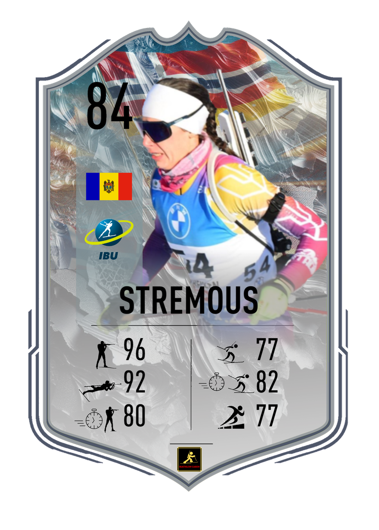 Alina Stremous - Brezno 2024 European Championships Star - Individual Runner-up - Biathlon Cards